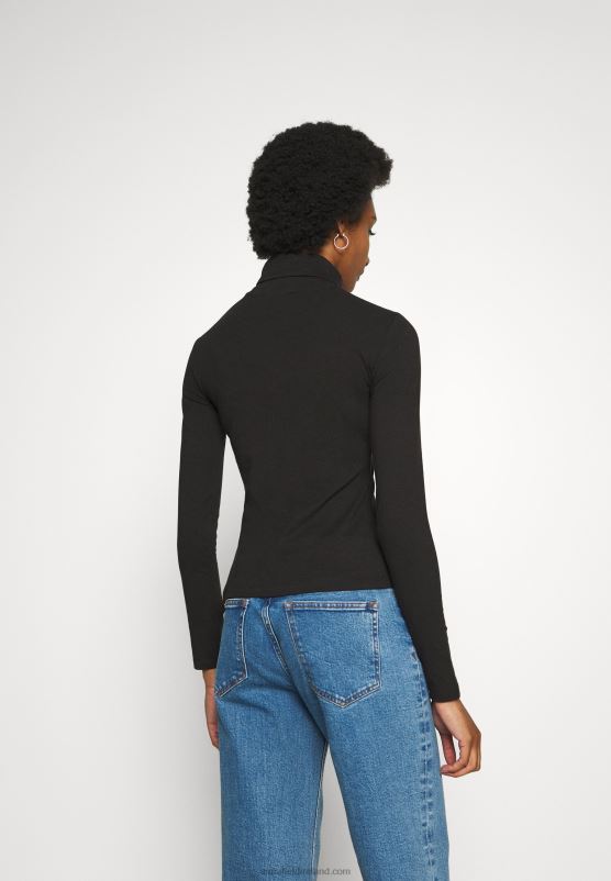 Z62T588 Women Anna Field 2 Pack Long Sleeved Top Black