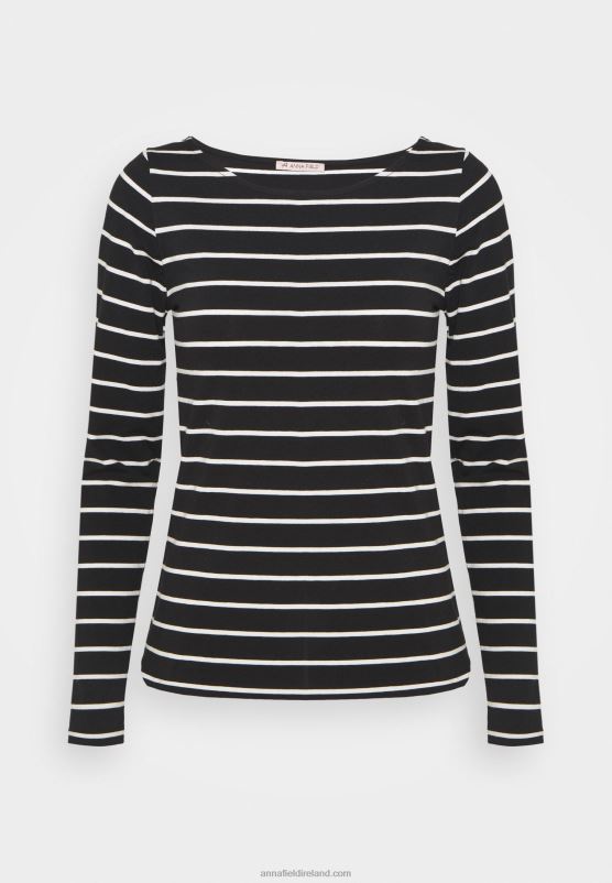 Z62T591 Women Anna Field 2 Pack Long Sleeved Top Black