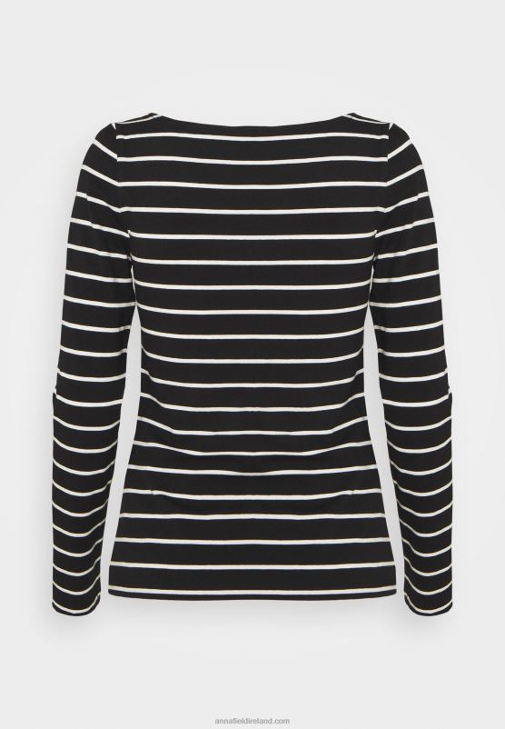 Z62T591 Women Anna Field 2 Pack Long Sleeved Top Black