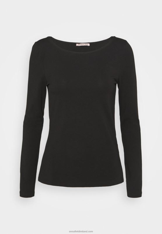 Z62T591 Women Anna Field 2 Pack Long Sleeved Top Black