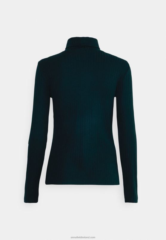 Z62T596 Women Anna Field Long Sleeved Top Dark Green