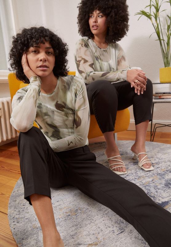 Z62T597 Women Anna Field Chinos Black