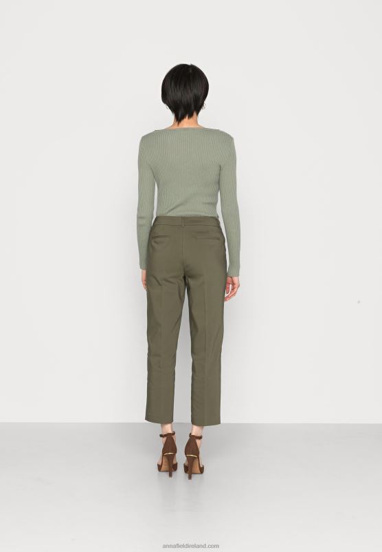 Z62T599 Women Anna Field Chinos Dark Green