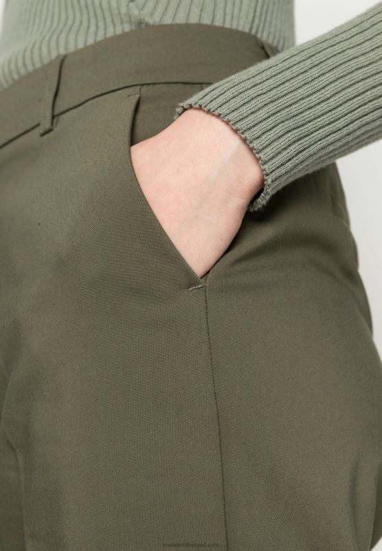 Z62T599 Women Anna Field Chinos Dark Green