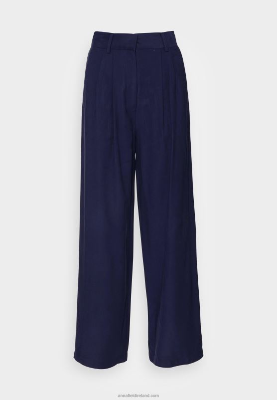 Z62T601 Women Anna Field Trousers Dark Blue
