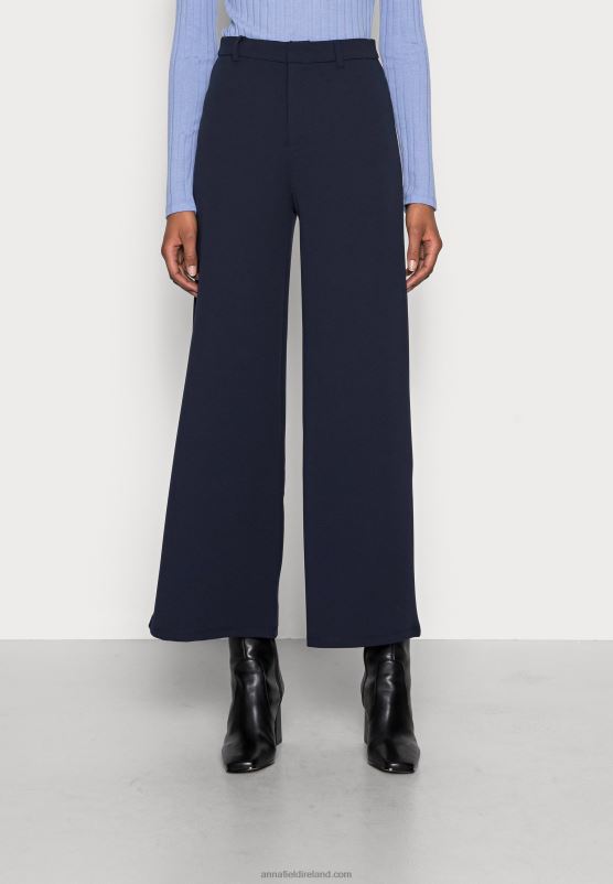 Z62T614 Women Anna Field Trousers Dark Blue