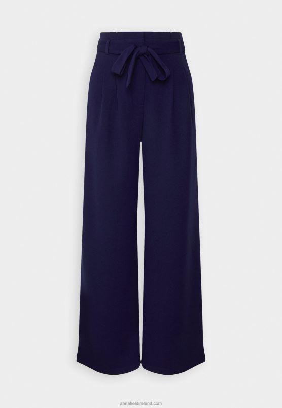 Z62T616 Women Anna Field Trousers Dark Blue