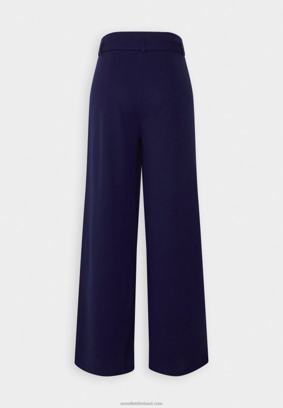 Z62T616 Women Anna Field Trousers Dark Blue