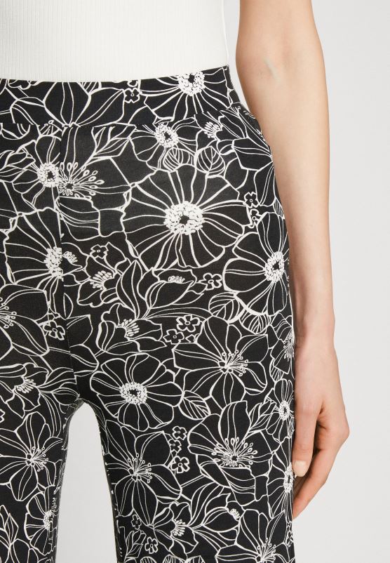 Z62T624 Women Anna Field Trousers Black/White