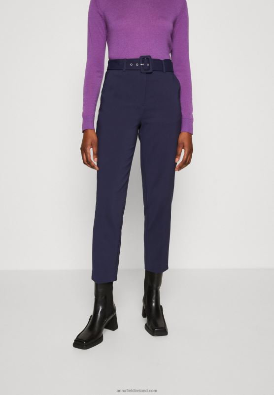 Z62T629 Women Anna Field Trousers Dark Blue