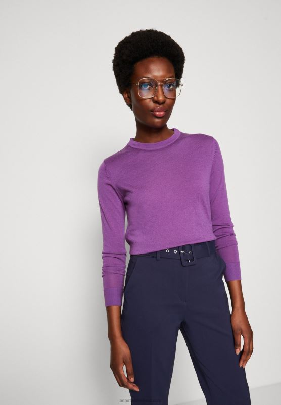 Z62T629 Women Anna Field Trousers Dark Blue