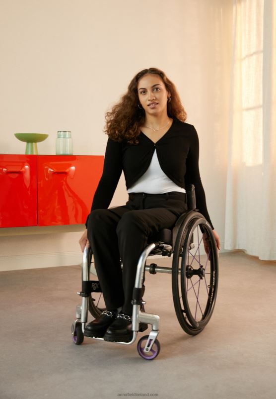 Z62T642 Women Anna Field Trousers Black