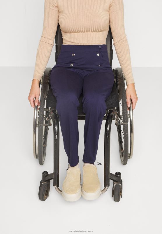 Z62T643 Women Anna Field Trousers Dark Blue