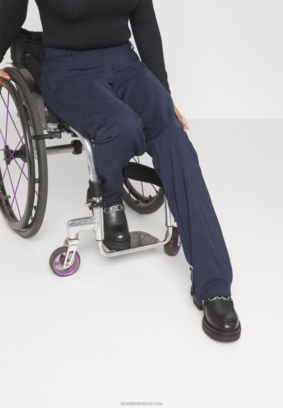 Z62T647 Women Anna Field Trousers Dark Blue