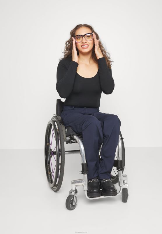 Z62T647 Women Anna Field Trousers Dark Blue