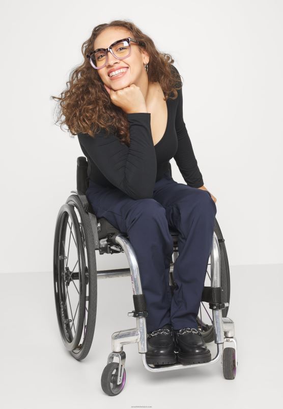 Z62T647 Women Anna Field Trousers Dark Blue