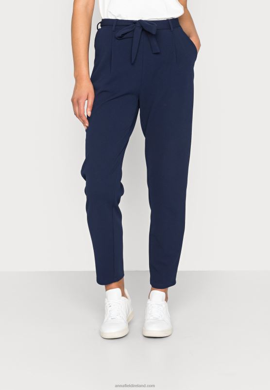 Z62T649 Women Anna Field Trousers Dark Blue