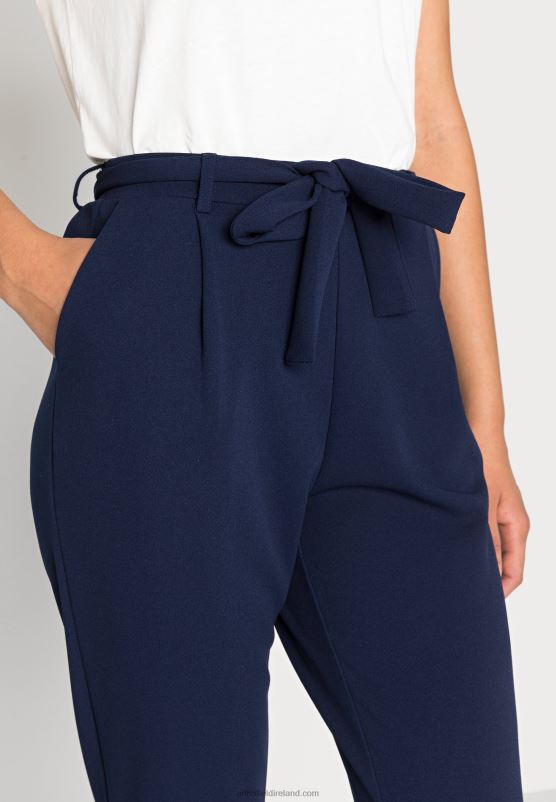 Z62T649 Women Anna Field Trousers Dark Blue