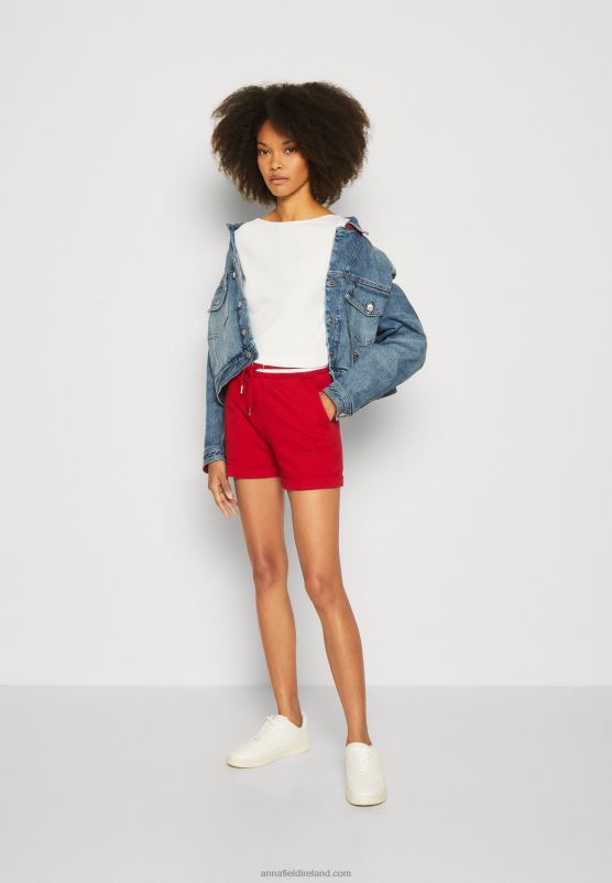 Z62T662 Women Anna Field Shorts Dark Red