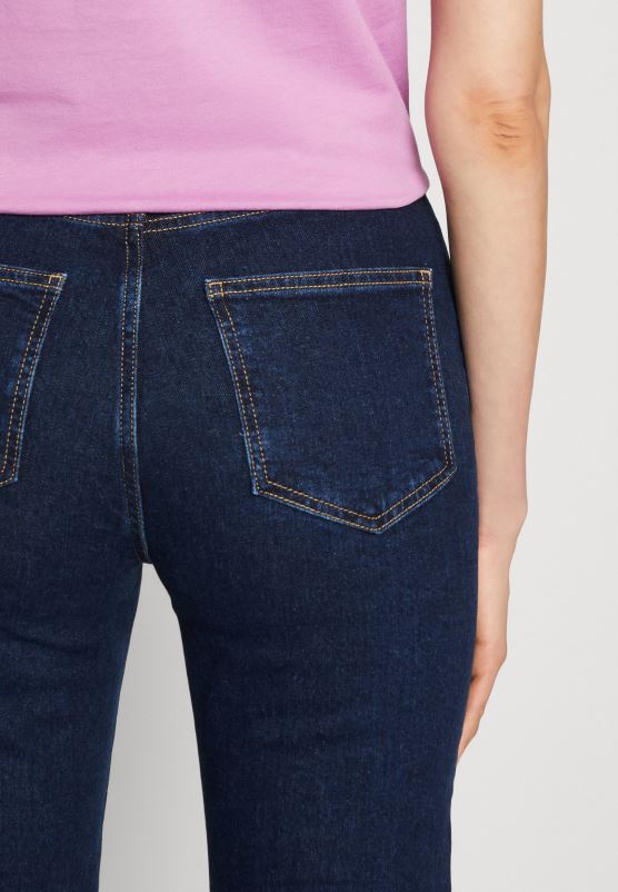 Z62T664 Women Anna Field Straight Leg Jeans Blue Denim