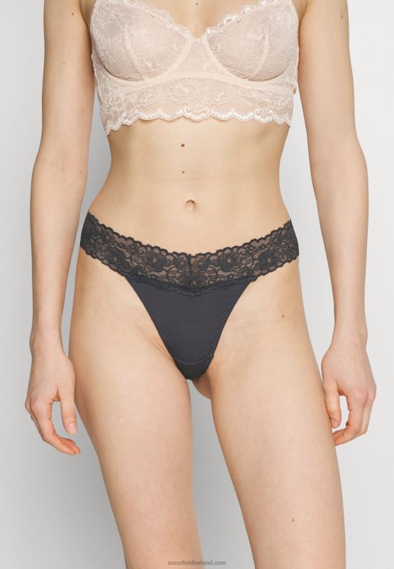 Z62T1000 Women Anna Field 5 Pack Thong White/Nude