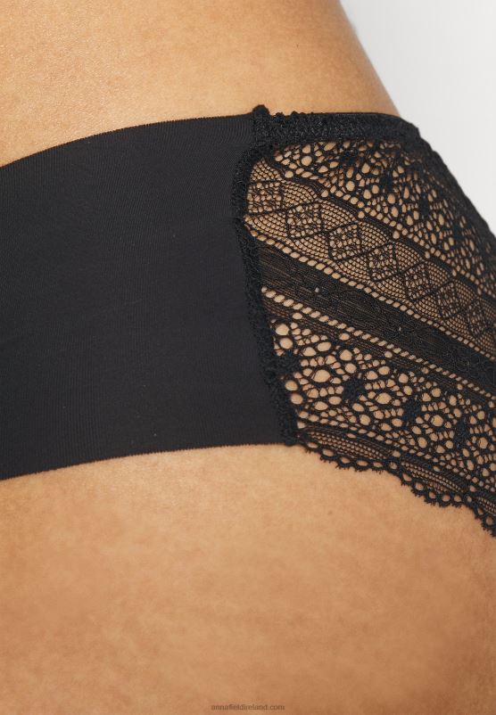 Z62T1009 Women Anna Field Frolice 10Pp Short Briefs Black