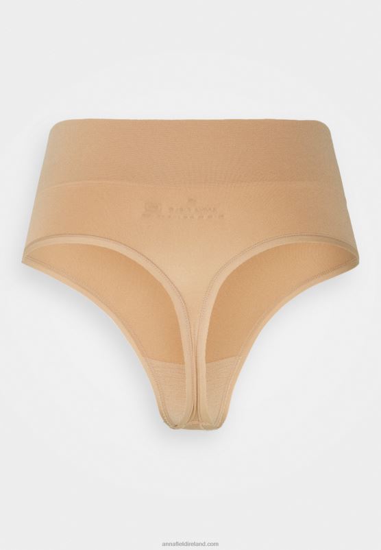 Z62T1013 Women Anna Field 2Pp High Waist Thong Thong Tan