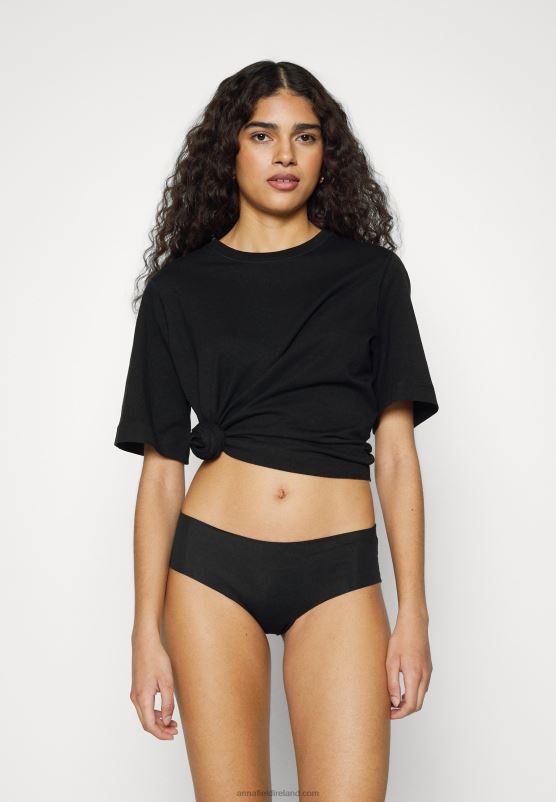 Z62T1016 Women Anna Field 7 Pack Briefs Black