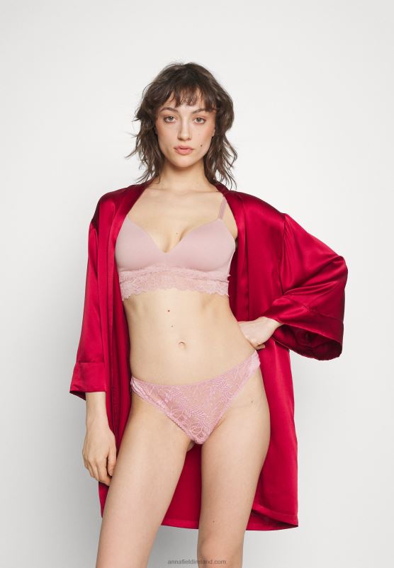 Z62T924 Women Anna Field 2 Pack Triangle Bra Grey/Pink