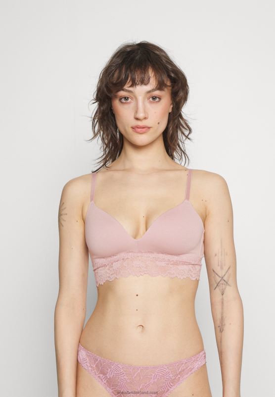 Z62T924 Women Anna Field 2 Pack Triangle Bra Grey/Pink