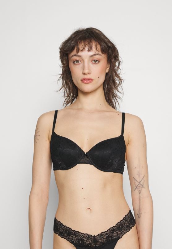 Z62T941 Women Anna Field 2 Pack Underwired Bra Black/Pink