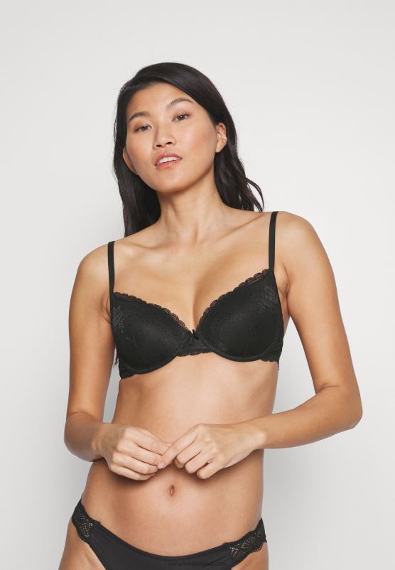 Z62T948 Women Anna Field 2 Pack Underwired Bra Black/Nude