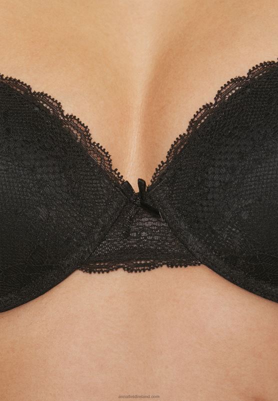 Z62T948 Women Anna Field 2 Pack Underwired Bra Black/Nude