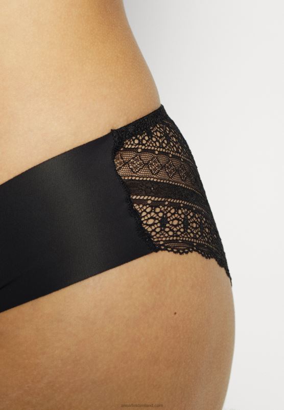 Z62T967 Women Anna Field Frolice 3Pp Short Briefs Black