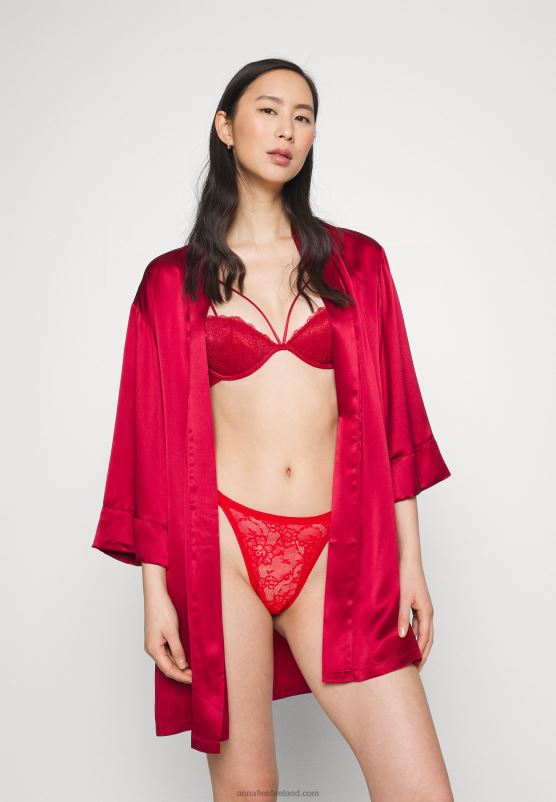 Z62T971 Women Anna Field 5 Pack Thong Red/Blue/White