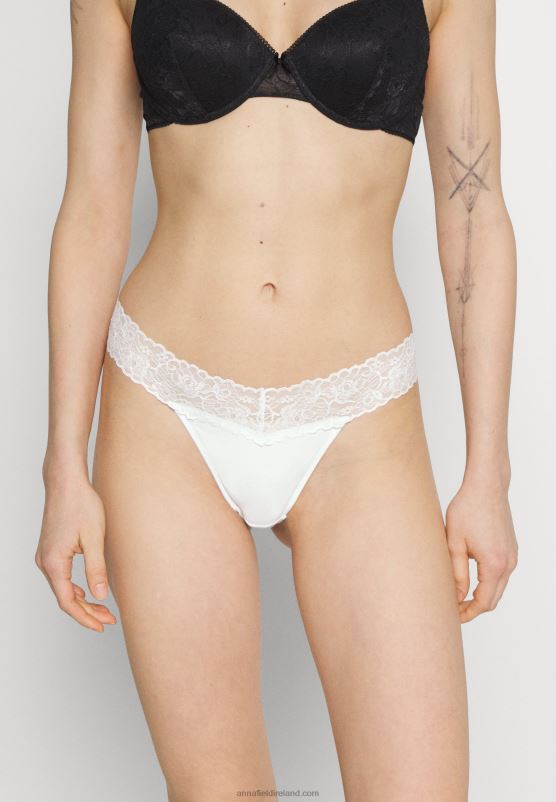 Z62T980 Women Anna Field 5 Pack Thong Pink/Black