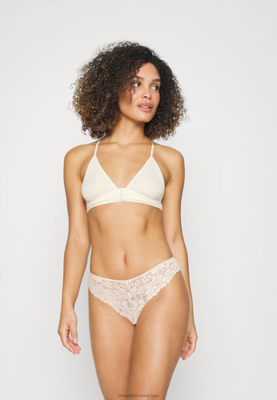 Z62T981 Women Anna Field 3Pp Greer Briefs Nude/White/Pink