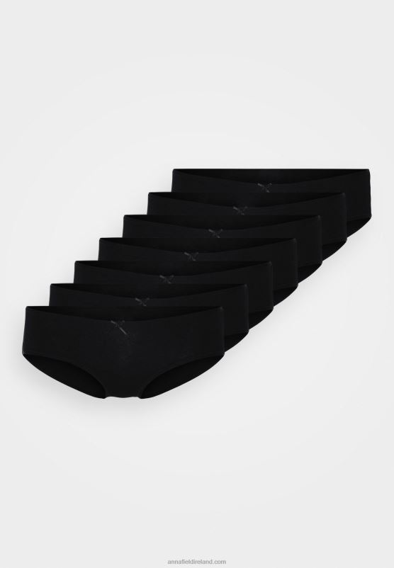 Z62T985 Women Anna Field Romy 7 Pack Briefs Black