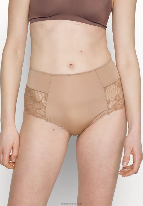 Z62T987 Women Anna Field 2 Pack Briefs Black/Nude