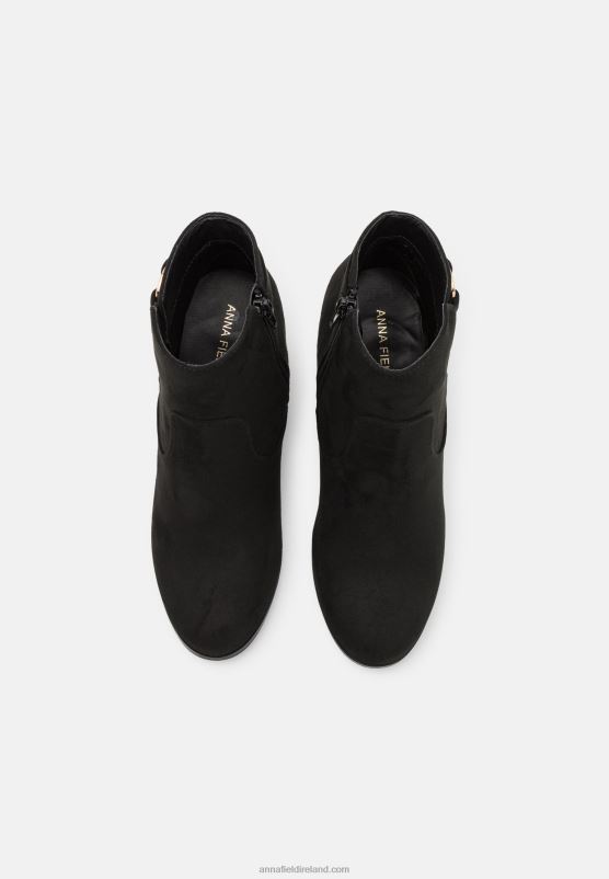 Z62T1897 Women Anna Field Wedge Ankle Boots Black