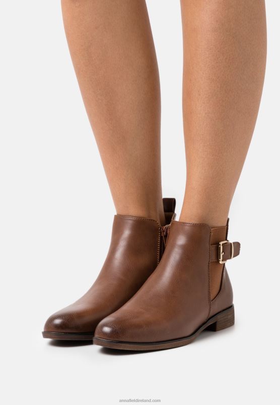 Z62T1899 Women Anna Field Comfort Ankle Boots Cognac