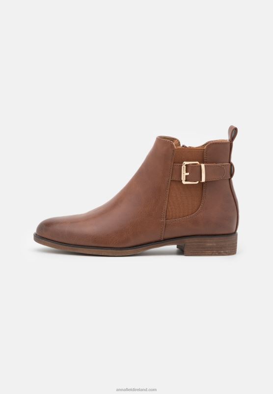 Z62T1899 Women Anna Field Comfort Ankle Boots Cognac