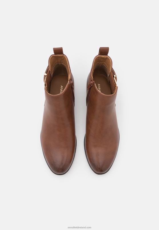 Z62T1899 Women Anna Field Comfort Ankle Boots Cognac