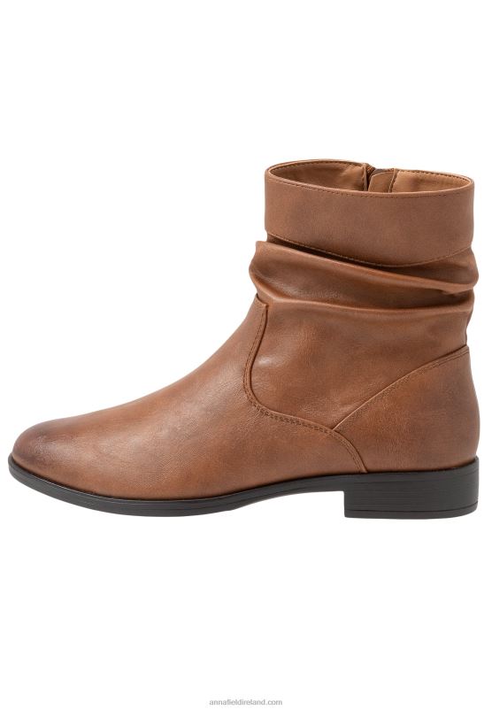 Z62T1903 Women Anna Field Classic Ankle Boots Cognac