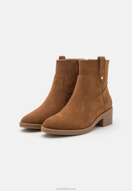 Z62T1912 Women Anna Field Classic Ankle Boots Cognac