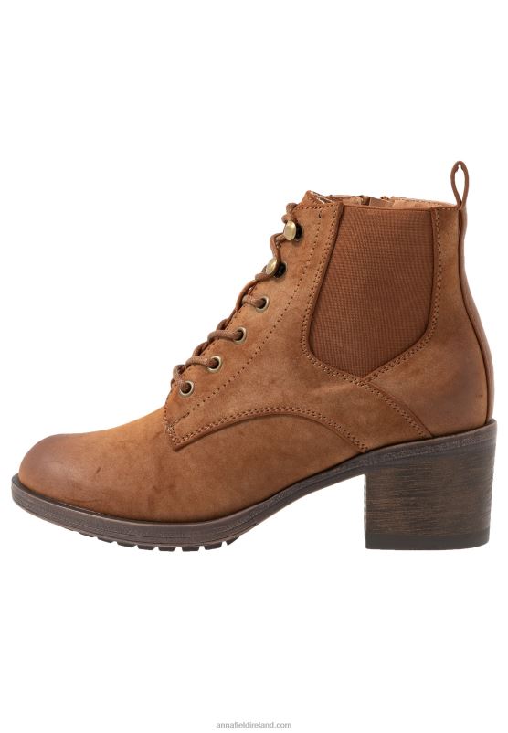 Z62T1914 Women Anna Field Ankle Boots Cognac