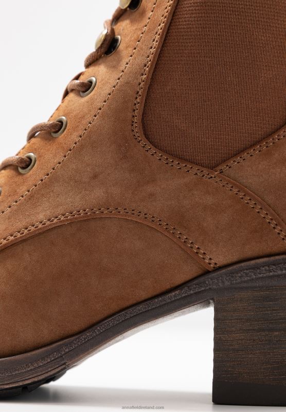 Z62T1914 Women Anna Field Ankle Boots Cognac