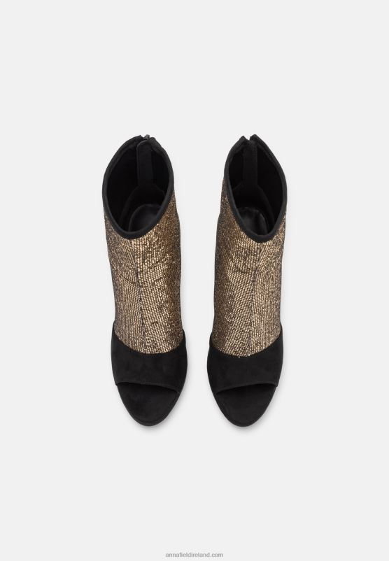 Z62T1915 Women Anna Field Classic Ankle Boots Gold