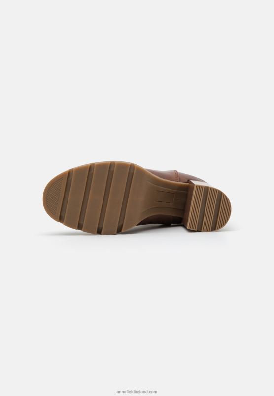 Z62T1920 Women Anna Field Classic Ankle Boots Cognac