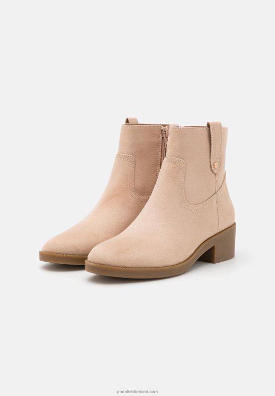 Z62T1942 Women Anna Field Classic Ankle Boots Beige